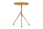 Schmidt Raw Brass Accent Table